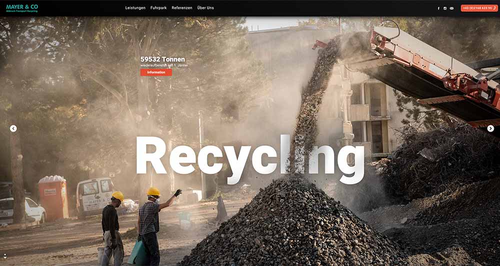 Screenshot mayer-abbruch.at, Foto Kurt Prinz