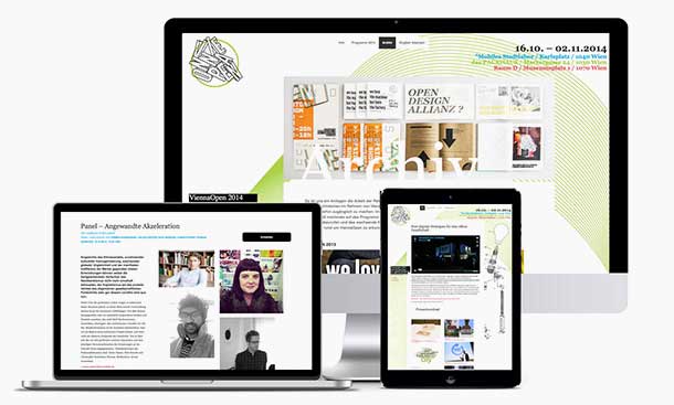 Mockup des Vienna Open Festivals 2016